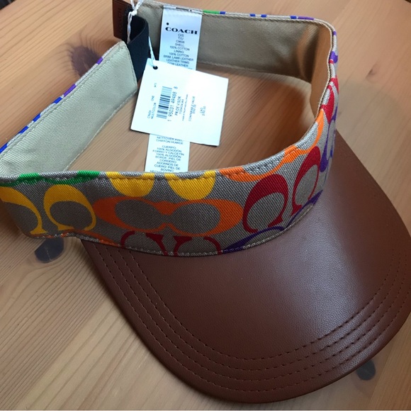 🌈 Coach Rainbow Signature Visor *Special Edition* - Picture 3 of 13
